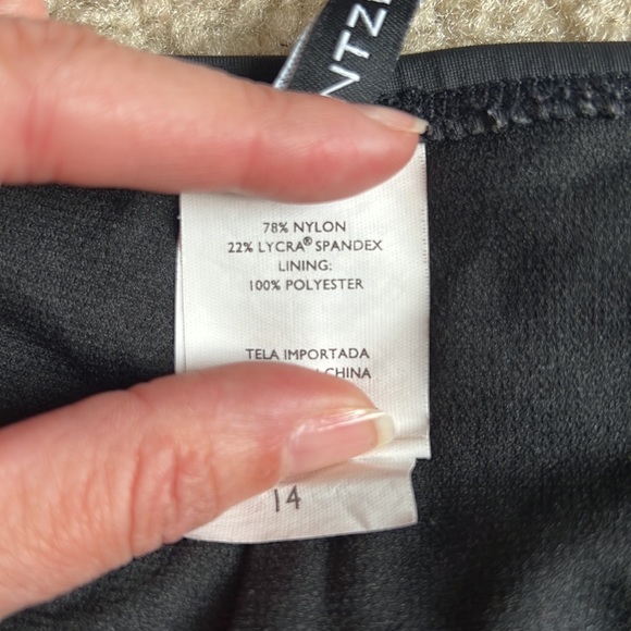 Jantzen Swim Suit bathing suit bottoms black high waist full coverage size 14 - Picture 9 of 10